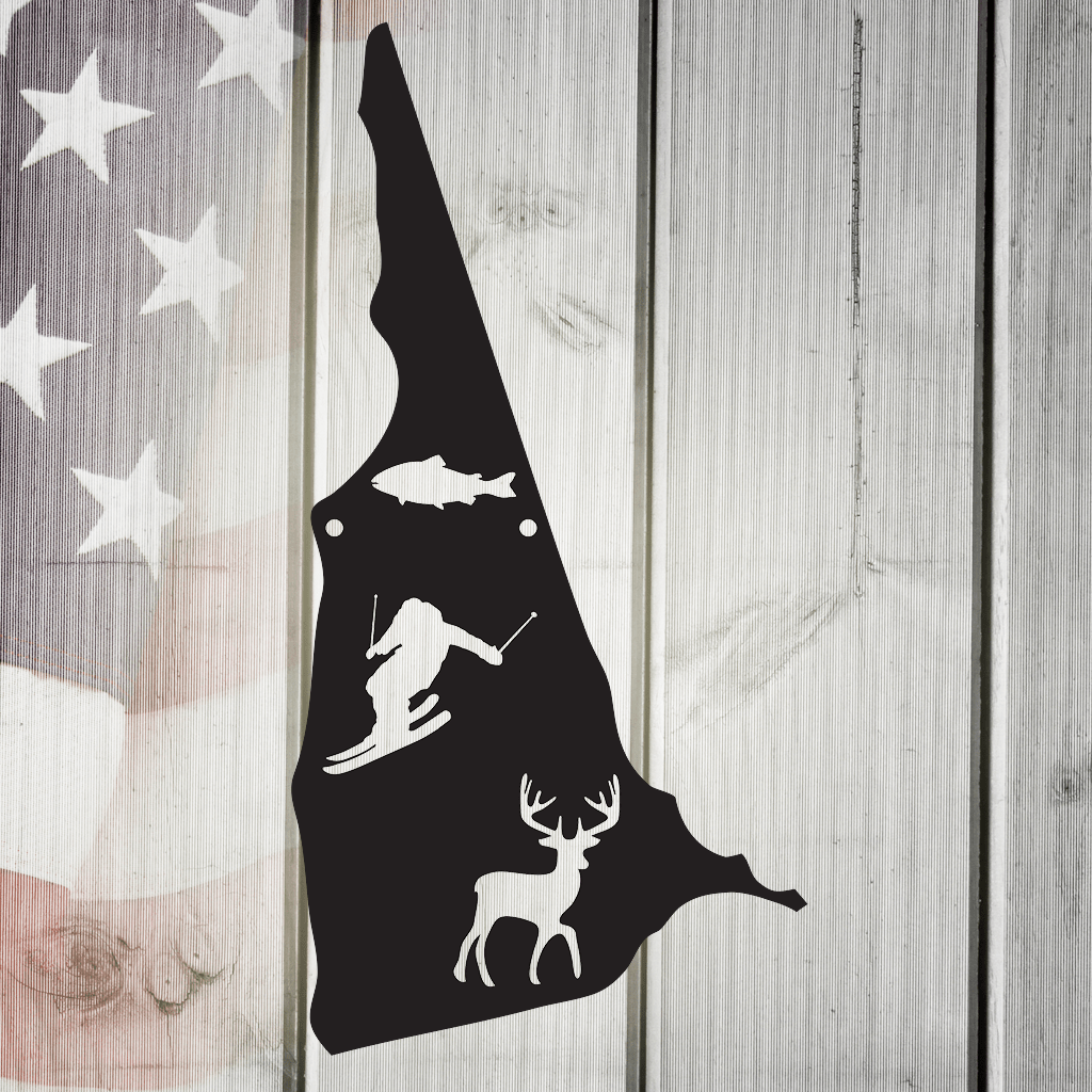The Granite State New Hampshire Metal Wall Art