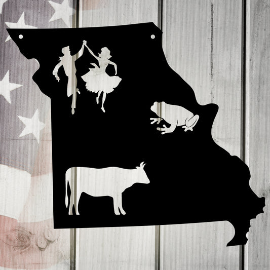 The Show Me State Missouri Metal Wall Art