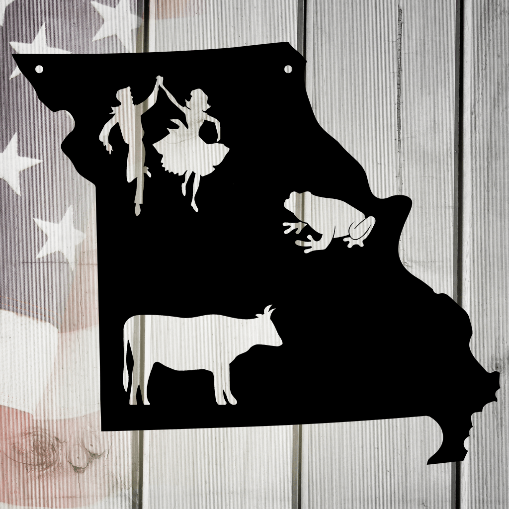 The Show Me State Missouri Metal Wall Art