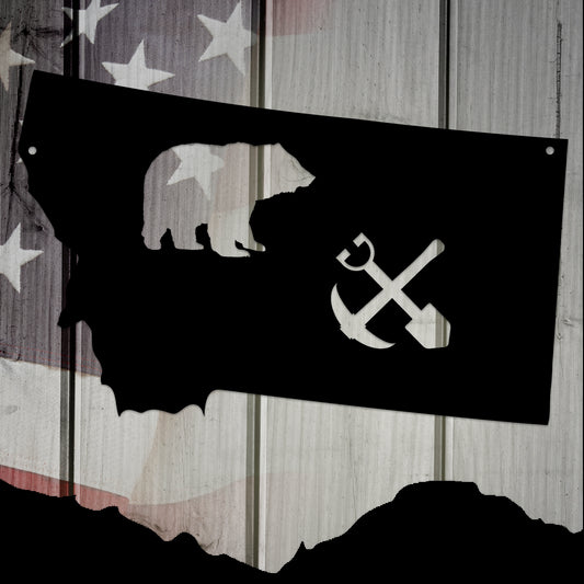 The Treasure State Montana Metal Wall Art