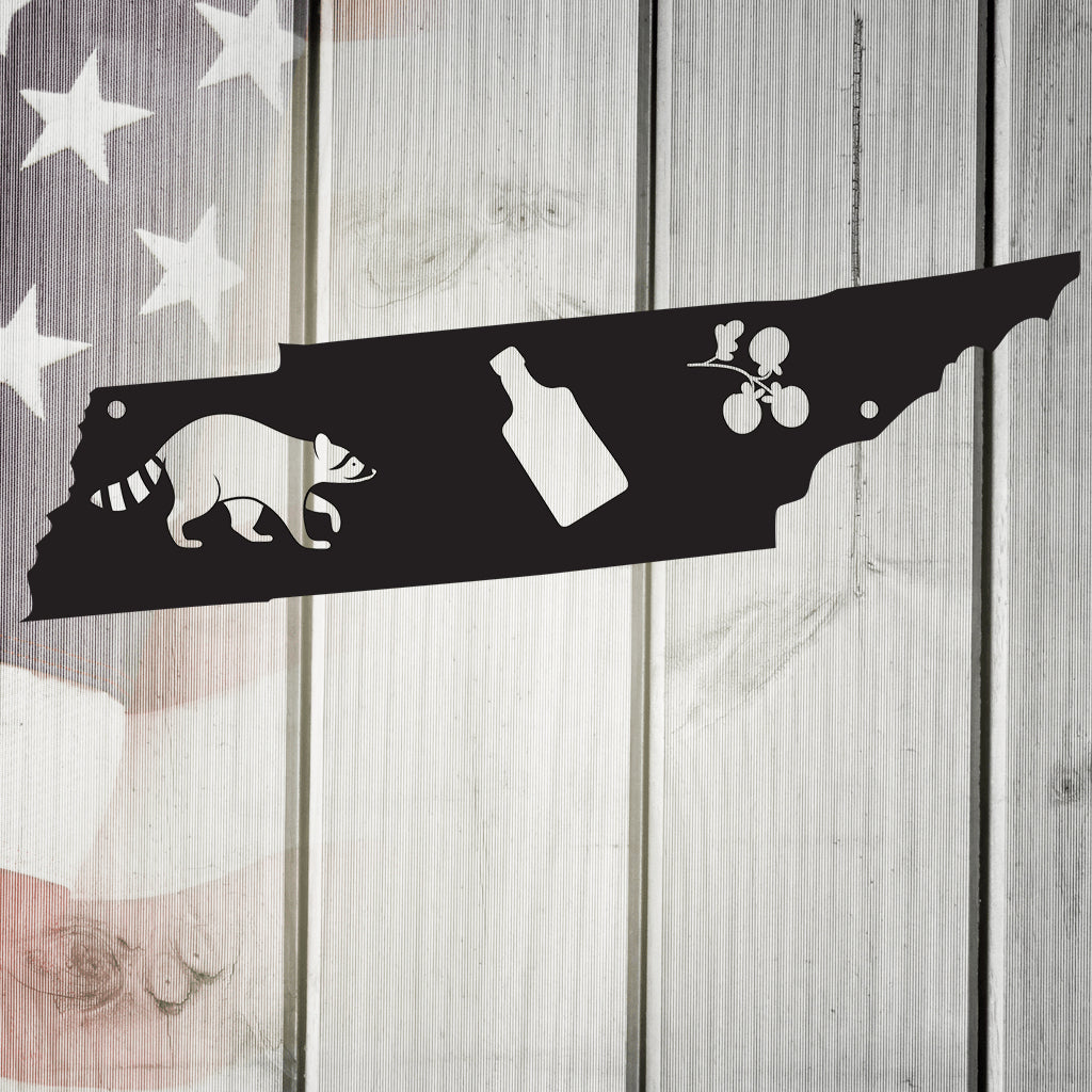 The Volunteer State Tennessee Metal Wall Art