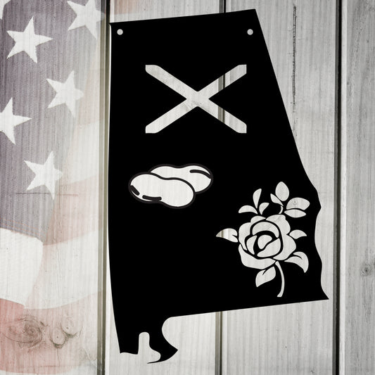 The Yellowhammer State Alabama Metal Wall Art