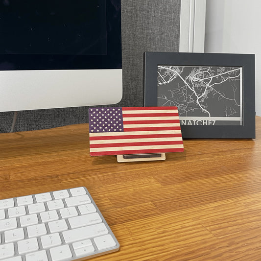 United States Wood Flag Print Great Gift