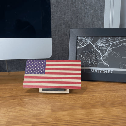 United States Wood Flag Print - Country Proud USA