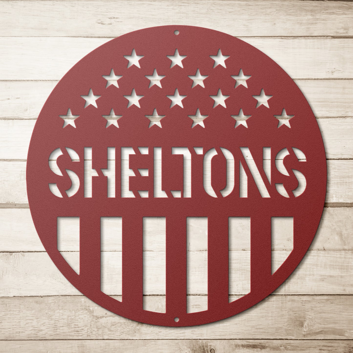 USA Flag Circle Monogram - Country Proud USA