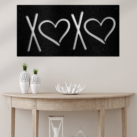 XOXO Metal Wall Art Classic Art Piece Home Decor