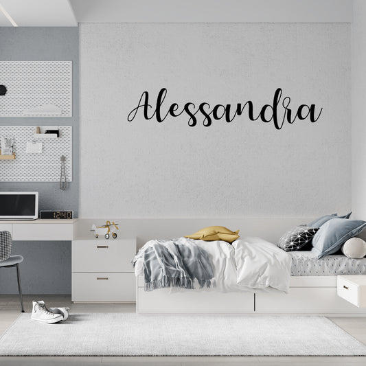 Your Name in Script Metal Wall Art Home Decor